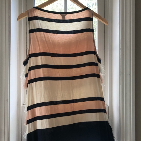 Ann Taylor Frill Striped Tank Top - Picture 4 of 4